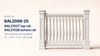12 ft RAL 2102 Handrail Section with BAL2088-25