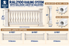RAL 2100 handrail section with BAL2000-22EXT30 balusters
