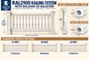 20 inch baluster, 31 inch tall section