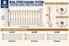 22 inch baluster extended to 30 inches, 41 inch tall section