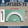 AT1025-72 Arch Circle Top with 72" Opening