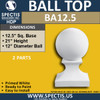 BA12.5 Spectis 12" Ball on Pedestal for Newel Post 12.5" Base