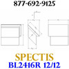 BL2416R-12/12 Pitch Corbel Block or Bracket 5"W x 4"H x 7" P