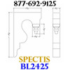 BL2425 Corbel Block or Eave Bracket 2.5"W x 15.5"H x 9.5" P