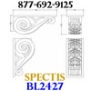 BL2427 Corbel Block or Eave Bracket 9.25"W x 11.5"H x 23.5" P