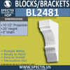 BL2481 Eave Block or Bracket 6"W x 20"H x 10.5" P