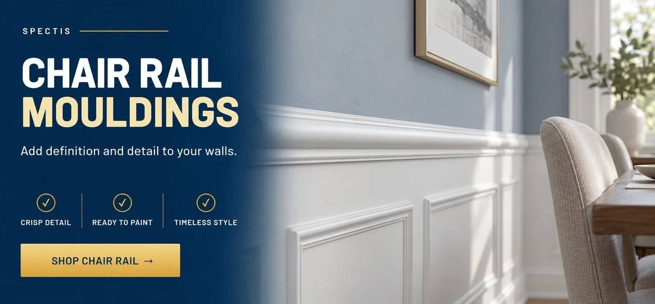 Spectis polyurethane chair rail moulding. Shop chair rail.