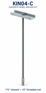 KIN04-C Newel Post Anchor Kit for Concrete – 7½″ Channel — product illustration