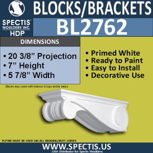 BL2762 Eave Block or Bracket 5.9"W x 7"H x 20.3" P