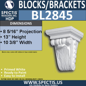 BL2845 Eave Block or Bracket 10.3"W x 13"H x 8.5" P
