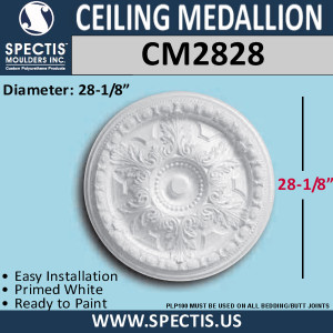 CM2828 Decorative Ceiling Medallion 28-1/8" Round