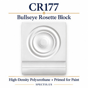 CR177 Bullseye Rosette Block — HDP urethane
