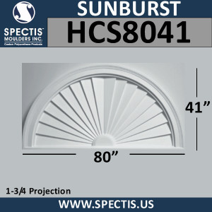 HCS8041 Half Circle Sunburst 80 x 41