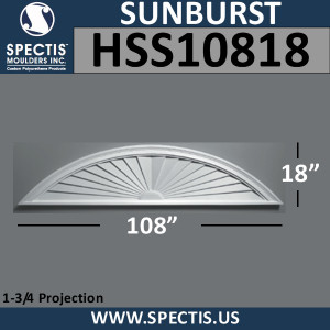 HSS10818 Urethane Sunburst 108 x 18
