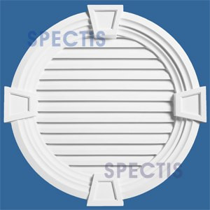 LCRK16 Urethane Louvre Closed Rectangle Keystone 16"