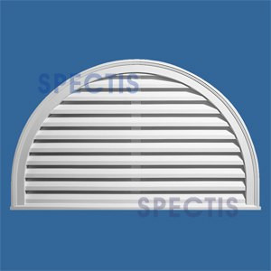 LOHR4225 Urethane Half Round Open Louvre 42 x 25