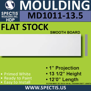 MD1011-13.5 Spectis 1" Flat Trim 1"P x 13 1/2"H x 144"L