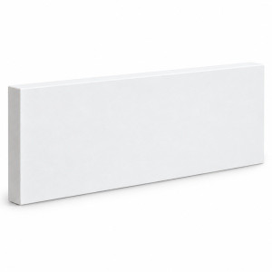 MD1011-16 Smooth Flat Trim — Polyurethane — 1″ P × 16″ H × 12′ L — product only on white background.