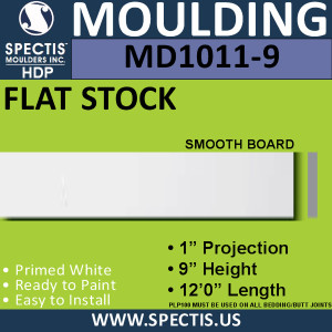 MD1011-9 Spectis 1" Flat Trim 1"P x 9"H x 144"L