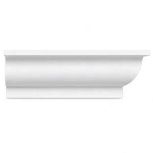 MD1041 Cove Crown with Flat Base on white background