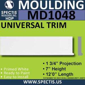 MD1048 Spectis Molding Base Trim 1 3/4"P x 7"H x 144"L