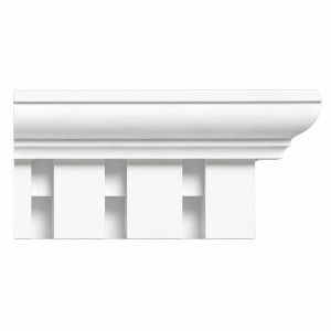 MD1089 Dentil Crown Moulding on white background