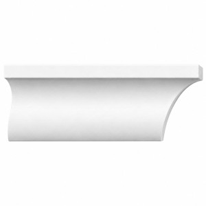 MD1091 Compact Cove Crown Moulding on white background