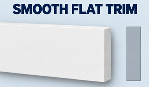 MD1108-3 Smooth Flat Trim — product and grey side profile