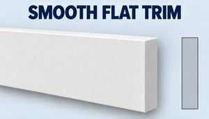 MD1108-6 Smooth Flat Trim — product and grey side profile