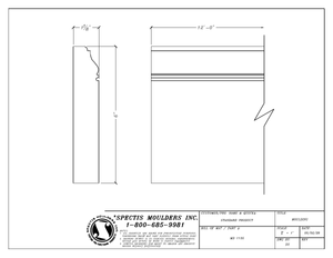 Polyurethane Shaped Base Trim, 1 1/8 in P x 6 in H x 12 ft L - view 3