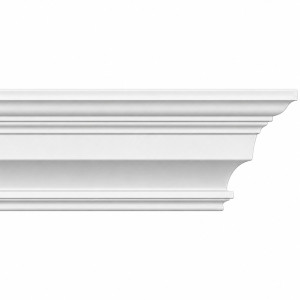 MD1160 Curved Crown Moulding on white background