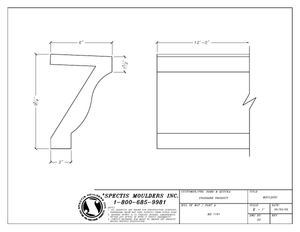 Polyurethane Ogee Crown Moulding, 6 in P x 9 1/4 in H x 12 ft L - view 3