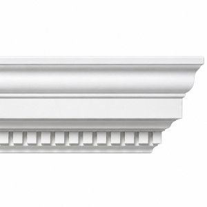 MD1179 Dentil Crown Moulding on white background