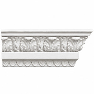 MD1194 Distressed Acanthus Crown on white background