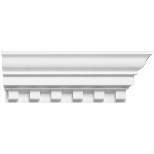 MD1266 Dentil Crown Moulding on white background