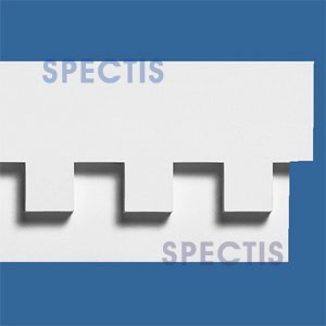 MD1274 Spectis Molding Dentil Trim 1 1/2"P x 9 1/2"H x 144"L