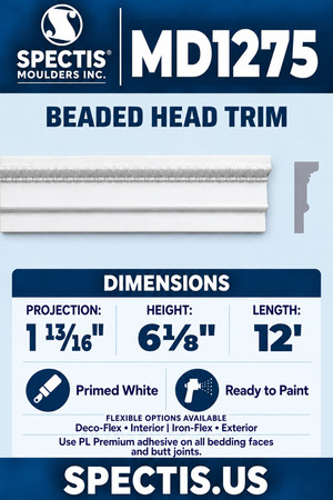 MD1275 moulding and matching side profile
