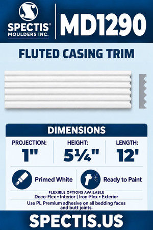 MD1290 moulding and matching side profile
