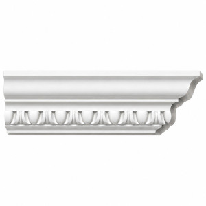 MD1291 Egg-and-Dart Crown Moulding on white background