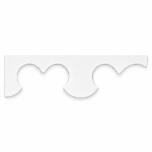 MD1292 Ornate Cap Trim on white background