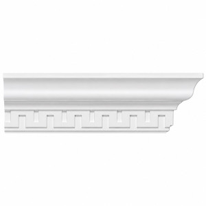 MD1293 Greek Key Crown Moulding on white background