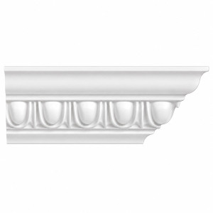 MD1348 Egg-and-Dart Crown Moulding on white background