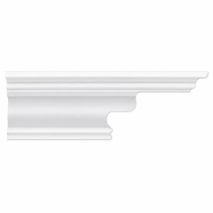 MD1357 Ornate Cove Crown Moulding on white background