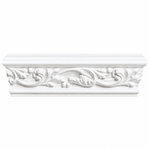 MD1423 Floral Scroll Casing Trim on white background