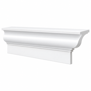 MD1514 Cove Crown with Flat Base on white background