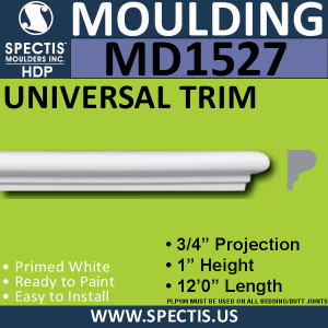 MD1527 Spectis Molding Cap Trim 3/4"P x 1"H x 144"L