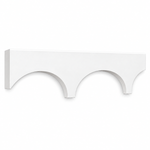 MD1537 Scalloped Cap Trim on white background