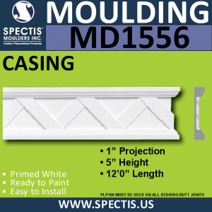 MD1556 Spectis Molding Jamb Stock Trim 1"P x 5"H x 144"L