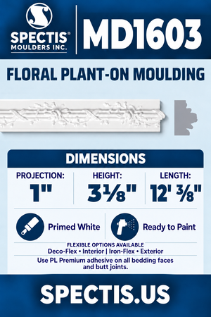 MD1603 moulding with matching side profile