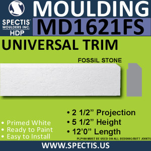 MD1621FS Spectis Fossil Stone Sill Trim 2 1/2"P x 5 1/2"H x 144"L